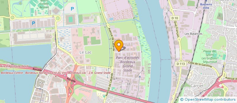 localisation de l'entreprise SOC GESTION RESTAURANT ET EQUIP LOISIRS à BORDEAUX