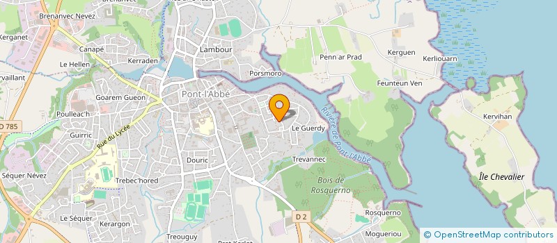 localisation de l'entreprise SOC GLEHEN FRERES à PONT-L'ABBE