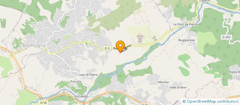 localisation de l'entreprise SOC GLIANI  BASTELICACCIA