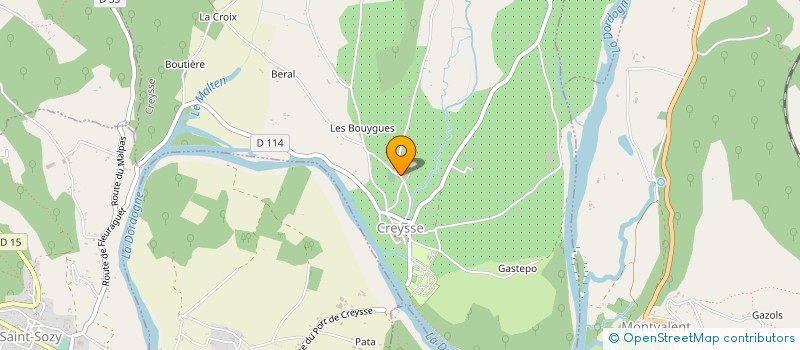 localisation de l'entreprise SOC GOURSAT ET MARTINEZ à CREYSSE