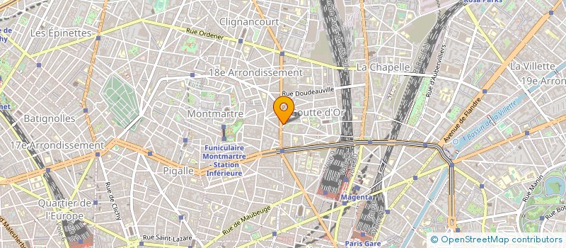 localisation de l'entreprise SOC GOUTTE D'OR VOYAGES  PARIS