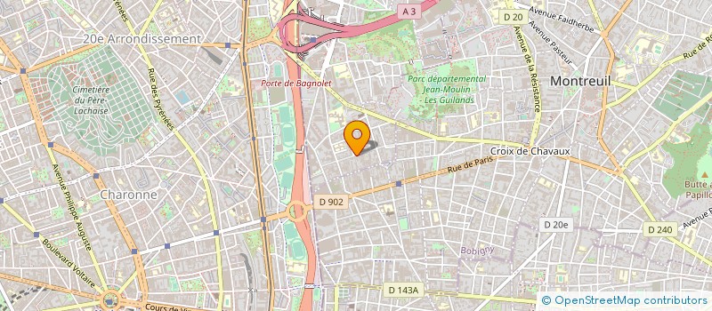 localisation de l'entreprise SOC GP à BAGNOLET