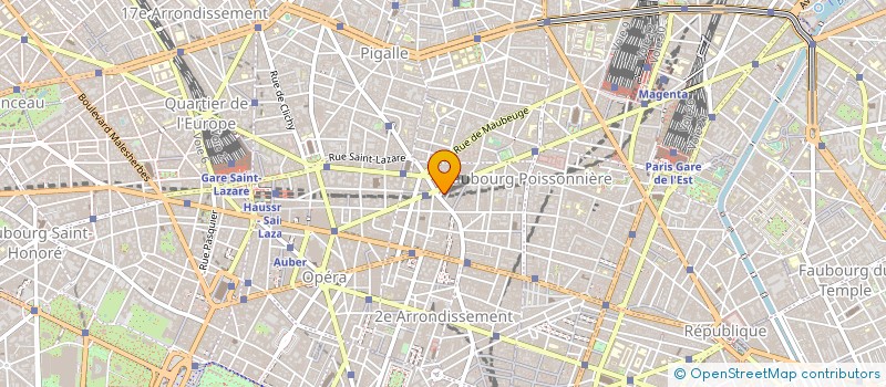 localisation de l'entreprise SOC GRAND HOTEL LAFAYETTE BUFFAULT  PARIS