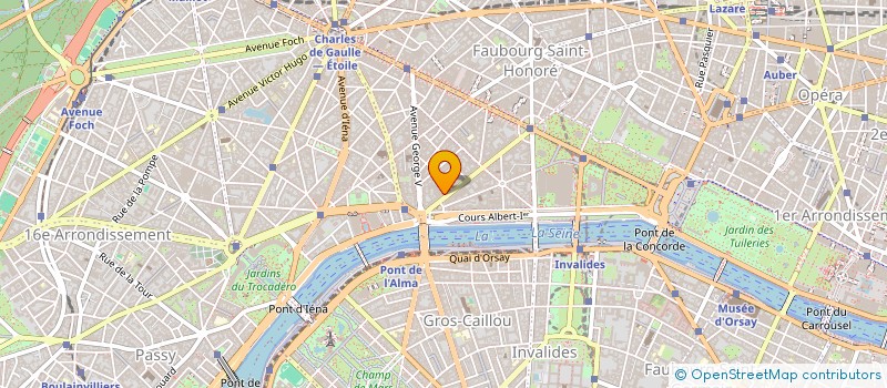 localisation de l'entreprise SOC GRAND THEATRE CHAMPS ELYSEES  PARIS