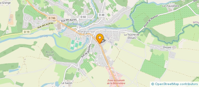 localisation de l'entreprise SOC GRANEV à MAREUIL-SUR-LAY-DISSAIS