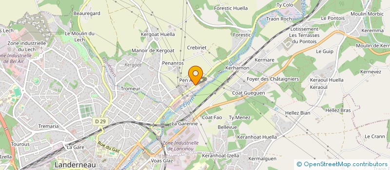 localisation de l'entreprise SOC GRAVES TRAITES KERASTANG à PLOUEDERN