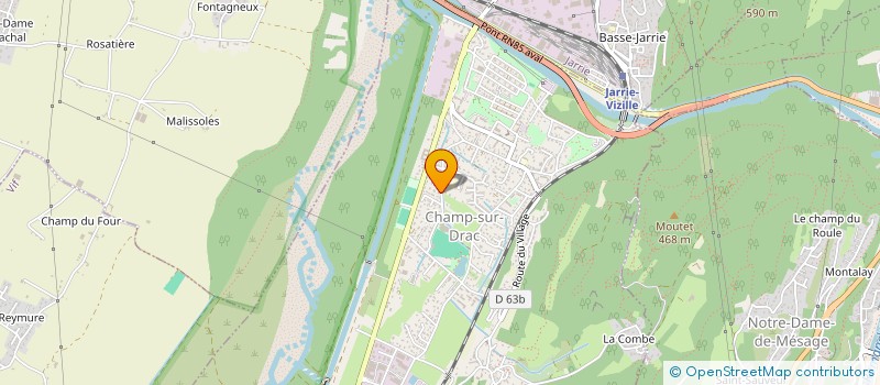 localisation de l'entreprise SOC GRENOBLOISE MAINTENANCE INDUSTRIELLE  CHAMP-SUR-DRAC