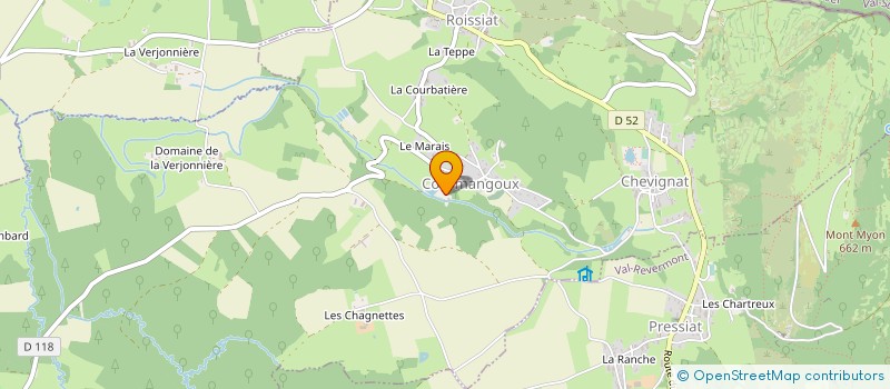 localisation de l'entreprise SOC GROUPEMENT FORESTIER  VAL-REVERMONT