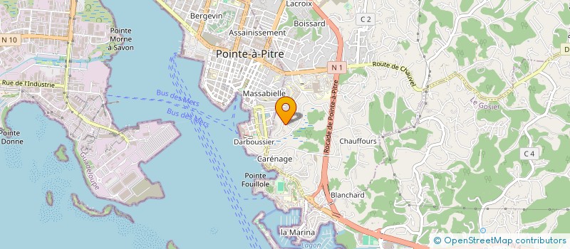 localisation de l'entreprise SOC GUAD NEGOCE AUTOMO BILE REMORQUAGE à LES ABYMES