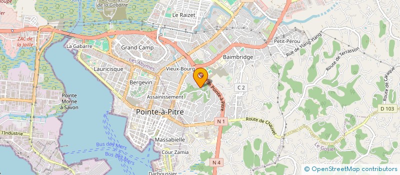localisation de l'entreprise SOC GUADE TEMPE SANTE RADIO VIE MEIL BOI à LES ABYMES