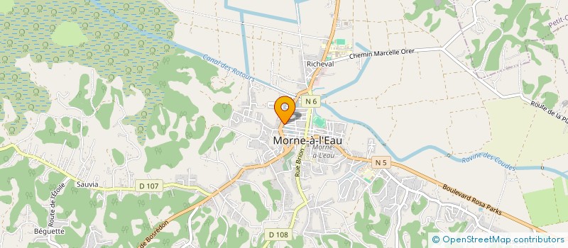 localisation de l'entreprise SOC GUADELOUP PEINTURE ET REVETEMENT SOL  MORNE A L'EAU