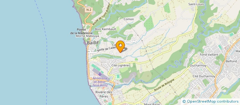 localisation de l'entreprise SOC GUADELOUPENNE TRANSPORT MANUTENTION à BAILLIF
