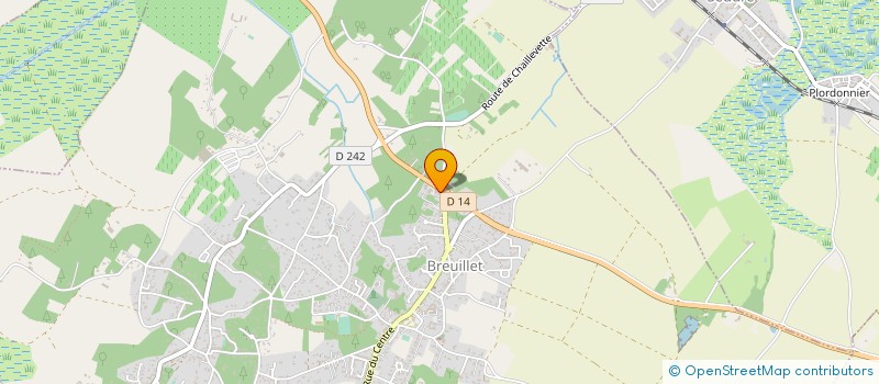 localisation de l'entreprise SOC GUEDEAU MECHAIN ELECTRO HALL à BREUILLET