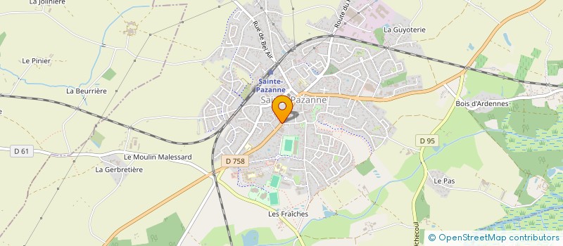 localisation de l'entreprise SOC GUIBERT ENTREPRISE  SAINTE-PAZANNE