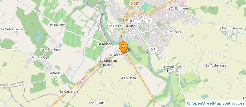 localisation de l'entreprise SOC GUIBERT FRERES  ROCHESERVIERE