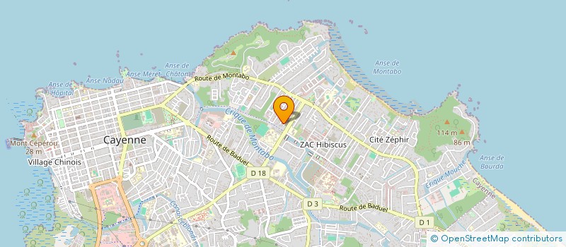 localisation de l'entreprise SOC GUYA PREFABRICAT & PRESTATION SERVIC à CAYENNE