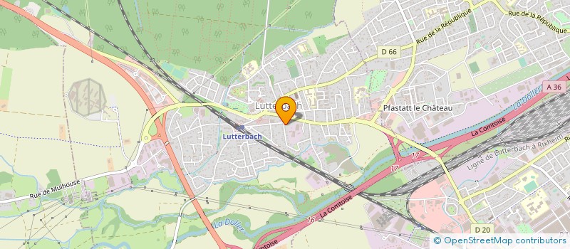 localisation de l'entreprise SOC GYMNASTIQUE DE LUTTERBACH  LUTTERBACH