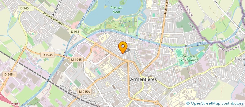 localisation de l'entreprise SOC GYMNASTIQUE LA JEUNE GARDE à ARMENTIERES
