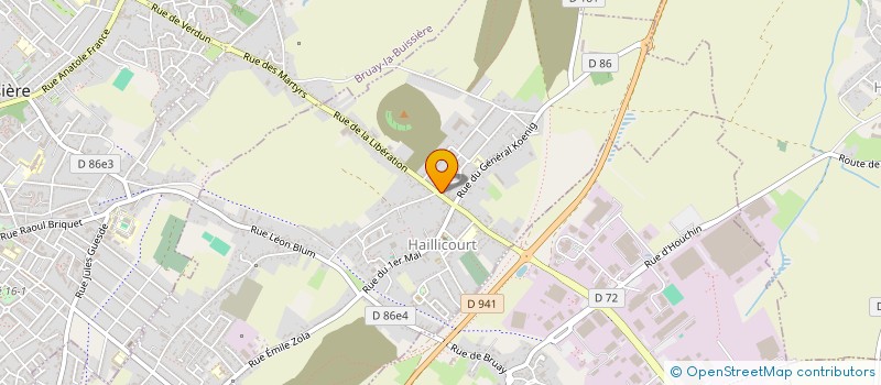 localisation de l'entreprise SOC GYMNASTIQUE LA RENAISSANCE à HAILLICOURT