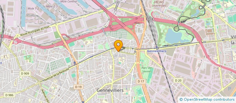 localisation de l'entreprise SOC HANSALOY  GENNEVILLIERS