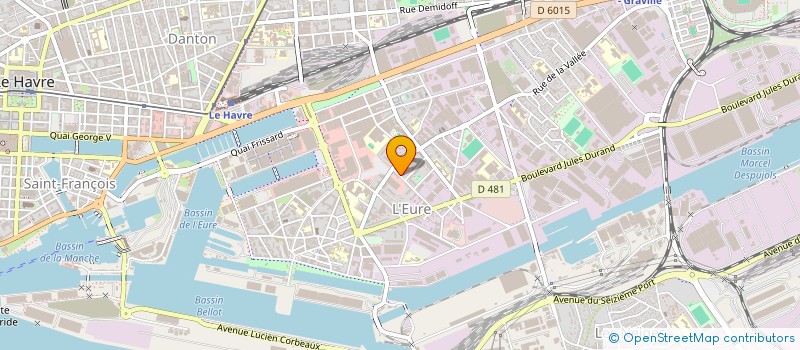 localisation de l'entreprise SOC HAVRAISE AGRO INDUSTRIELLE à LE HAVRE