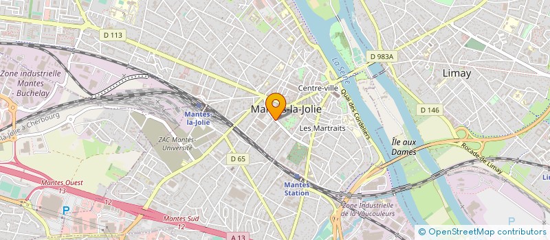 localisation de l'entreprise SOC HERVE PROMOTION  MANTES-LA-JOLIE