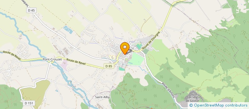 localisation de l'entreprise SOC HIPPIQ URBAIN ECOLE SOREZE  SOREZE