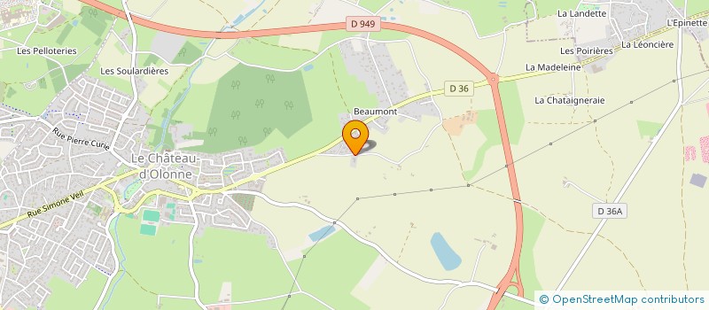 localisation de l'entreprise SOC HIPPIQUE DE LA COTE DE LUMIERE à LES SABLES D'OLONNE