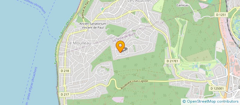 localisation de l'entreprise SOC HIPPIQUE TESTERINE PAS DE MARQUIS à LA TESTE DE BUCH