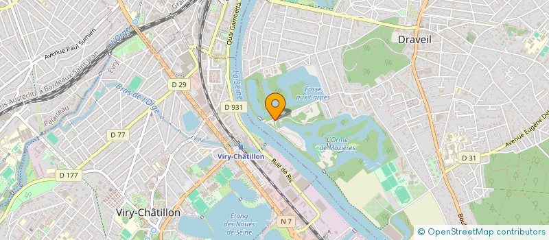 localisation de l'entreprise SOC HIPPIQUE URBAINE LA CRAVACHE à DRAVEIL