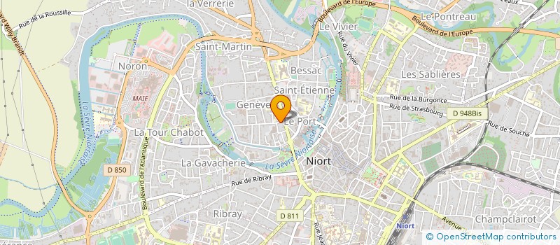 localisation de l'entreprise SOC HISTO ET SCIENT DES DEUX SEVRES  NIORT