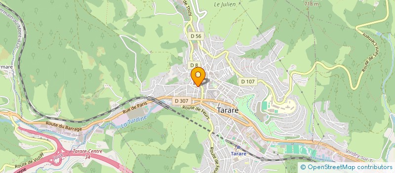 localisation de l'entreprise SOC HISTOIRE ARCHEOLOGIE MONTS DE TARARE  TARARE