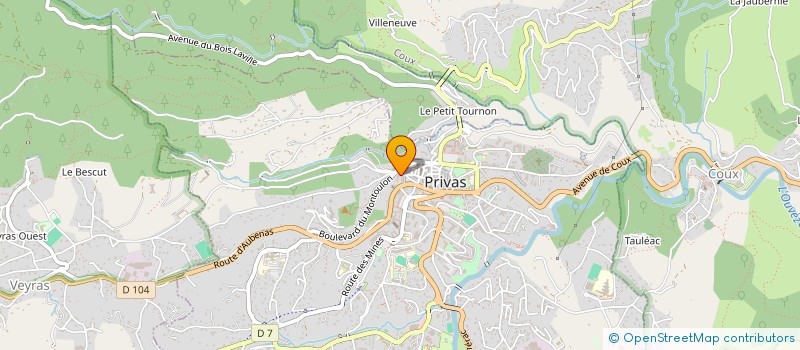 localisation de l'entreprise SOC HISTOIRE ARCHEOLOGIE PRIVAS à PRIVAS
