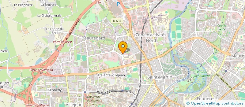 localisation de l'entreprise SOC HISTOIRE ARCHEOLOGIQUE BRETAGNE  RENNES