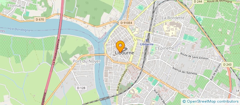 localisation de l'entreprise SOC HISTORIQUE ET ARCHEOLOGIQ  LIBOURNE