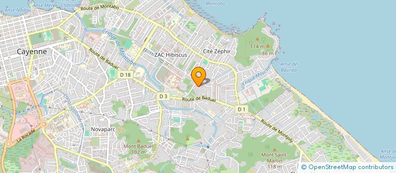 localisation de l'entreprise SOC HO A FOUNG ET FILS à CAYENNE