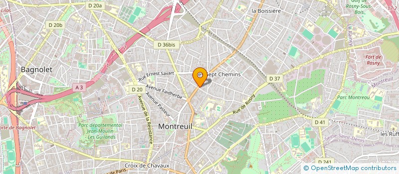 localisation de l'entreprise SOC HOLDING MONTREUIL à MONTREUIL