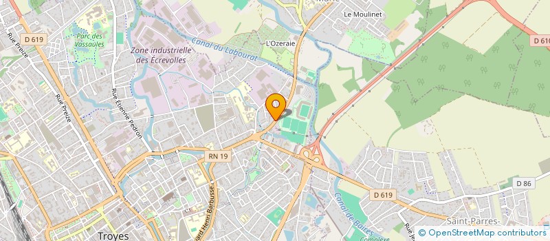 localisation de l'entreprise SOC HORTICOLE VIGNERONNE FORESTIERE AUBE à TROYES