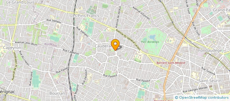 localisation de l'entreprise SOC HORTICULT ARBORICULT VITICULT CAUDER à BORDEAUX
