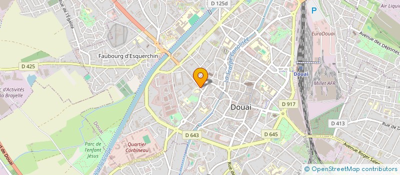 localisation de l'entreprise SOC HORTICULT JARDINS FAMILIAUX DOUAISIS à DOUAI