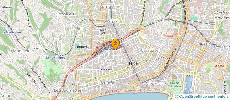 localisation de l'entreprise SOC HOTEL D'ORSAY  NICE
