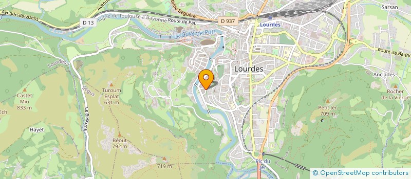 localisation de l'entreprise SOC HOTEL DES PAYS BAS  LOURDES