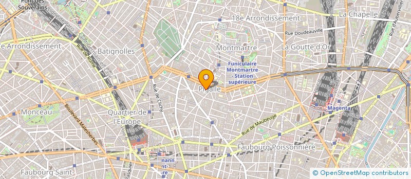 localisation de l'entreprise SOC HOTEL DU VALLON  PARIS