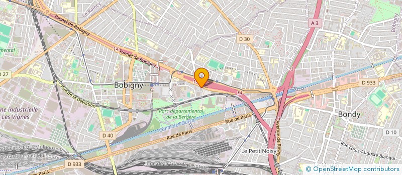 localisation de l'entreprise SOC HOTEL GRIL DE BOBIGNY ET CIE à BOBIGNY