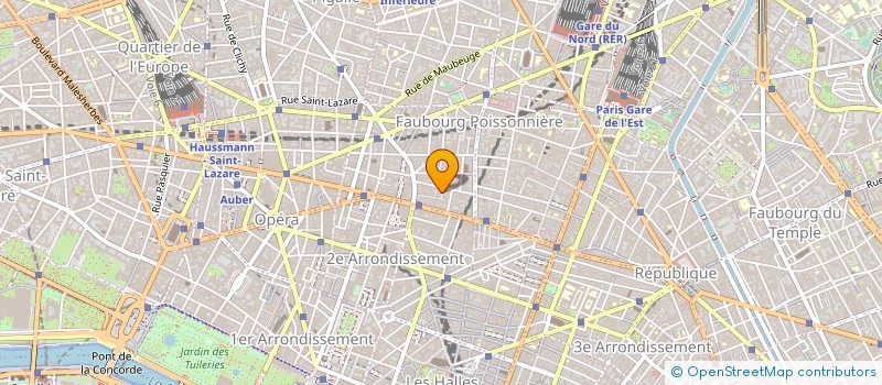 localisation de l'entreprise SOC HOTEL LA CITE ROUGEMONT  PARIS