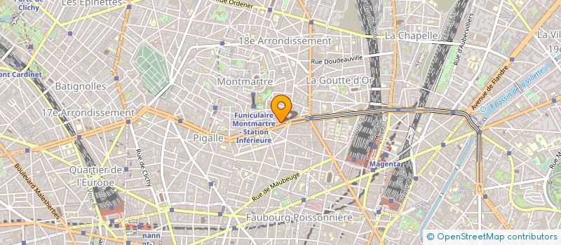 localisation de l'entreprise SOC HOTEL ROCHECHOUART  PARIS 18