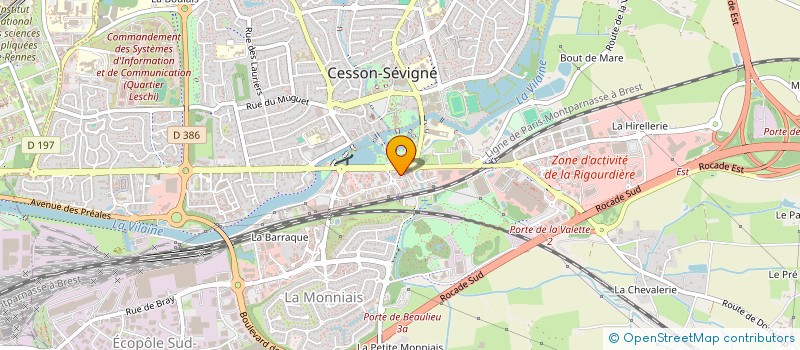 localisation de l'entreprise SOC HOTELIERE DE BEAULIEU  CESSON-SEVIGNE