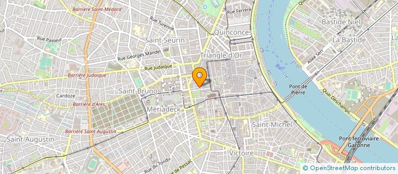 localisation de l'entreprise SOC HOTELIERE DE LA BARDE  BORDEAUX