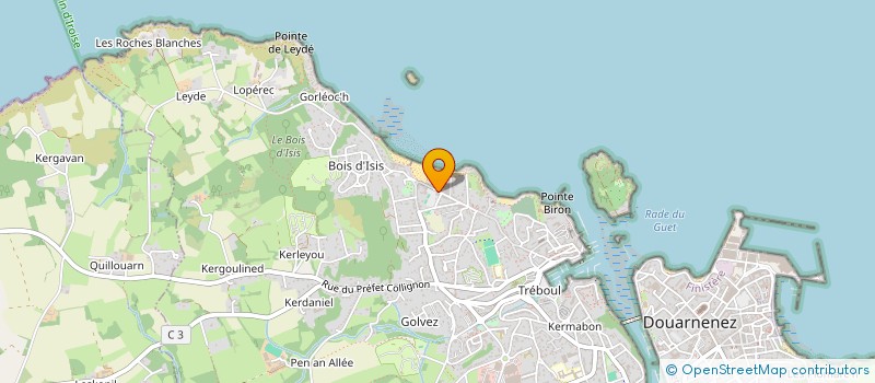 localisation de l'entreprise SOC HOTELIERE DU LEYDE à DOUARNENEZ