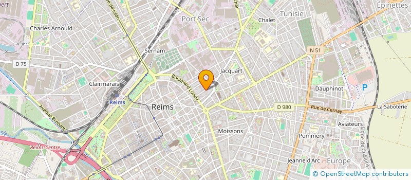 localisation de l'entreprise SOC HOTELIERE J'ARRIGE  REIMS